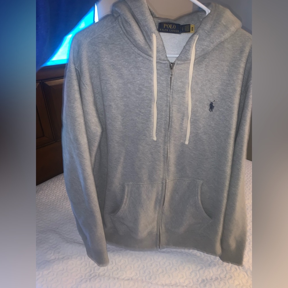 polo ralph lauren zip up hoodie size L
